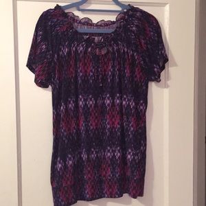 Short sleeves blouse Fashion Bug large